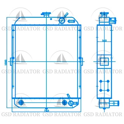 Высококачественный линонг 20ton Road Roller Radiator