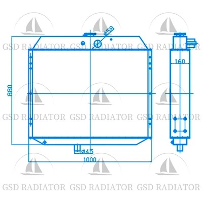 Tiangong Py180 Grader Radiator Высокое качество